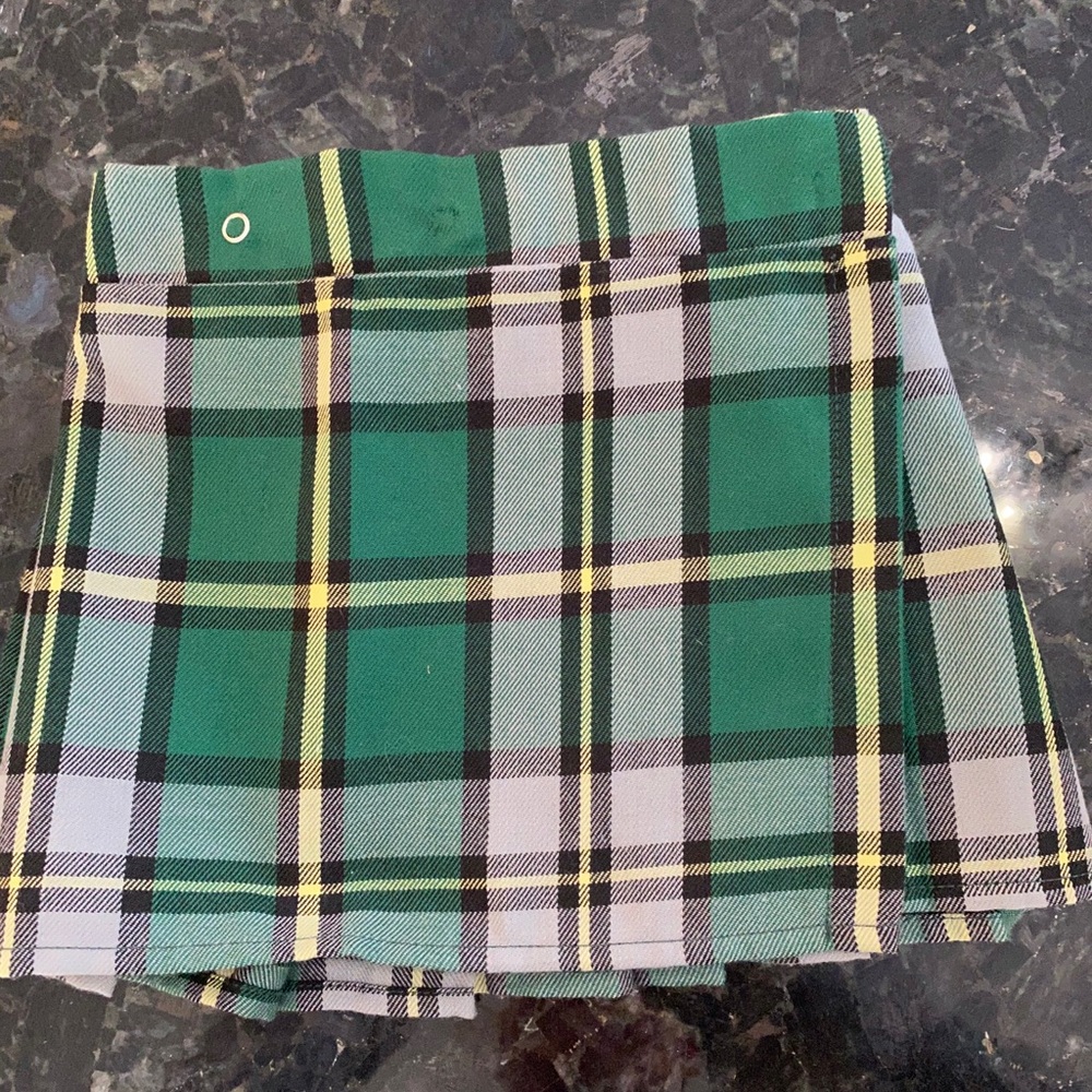 Plaid tartan kilt